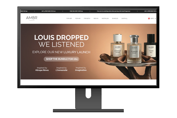 AMBR London website screenshot
